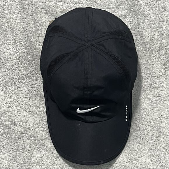 Nike Hat Youth 4-7 Black Dri Fit Embroidered Logo Adjustable Cap - Picture 3 of 13